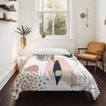 thumbnail image 4 of Pink Boho Small Tapestry for Bedroom Wall Hanging Tapestry, Vintage Ethnic Tribe Modern Abstract Art Ceiling Backdrop Tapestries Poster Blanket Wall Decor for Teens Room Living Room Dorm 23" x 28", 4 of 8
