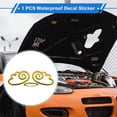 thumbnail image 2 of 1 Pc Calcomanía de Parachoques de Alas Redondas de Ángel Impermeable Tono Dorado Motocicleta Ventanas Computadoras Portátiles Maletas Sticker de Bloqueo de Rasguños 16x5.5cm, 2 of 6