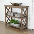 thumbnail image 7 of Home Improvement Wooden 3 Tier Shelf - Brown, 7 of 7