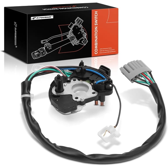 A-Premium Turn Signal Switch Compatible with Ford F-150/F-250/F-350 1985-1991,F-Super Duty 1988-1991/1994-1996, E-150/E-350 Econoline 1985-1989, E-150 Econoline Club Wagon, Bronco, Without Tilt Wheel