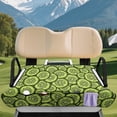 thumbnail image 3 of chaqlin Cartoon Cucumber Slice Pattern Golf Cart Seat Covers with Pockets, with Storage Pockets Golf Cart Seat Cover with Pockets Fit for 2-Seat Golf Carts, 3 of 8