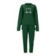 thumbnail image 2 of Gibobby Conjunto dama pants y sudadera afelpada Sudadera holgada de manga larga con estampado gráfico y chándal informal de forro polar para mujer(Verde,XL), 2 of 3