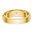 thumbnail image 5 of 14K Yellow Gold Ring Band Wedding Diamond, Lab Grown Round, 5 of 8