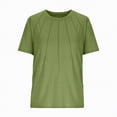 thumbnail image 4 of TOWED22 Girls Short Sleeve Shirts Cotton Crew Neck T-Shirt Kids Plain Tees Tops Size 5-12 Years(AG,9-10 Y), 4 of 4