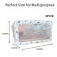 thumbnail image 2 of Tres bolsas de maquillaje impermeables transparentes de PVC, bolsa de lavado de viaje portátil, bolsa de almacenamiento multifuncional blanca, 2 of 5