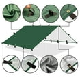 thumbnail image 5 of 10x13 ft Hammock Rain Fly Waterproof Tent Tarp Lightweight Traveling Awning Outdoor Sun Shelter, 5 of 7