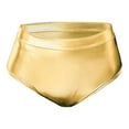 thumbnail image 2 of Gold Shorts for Women Sexy Short High Waisted Shorts Leather Metallic Solid Color High Gloss Women's Super Shorts Hot Pants, 2 of 4