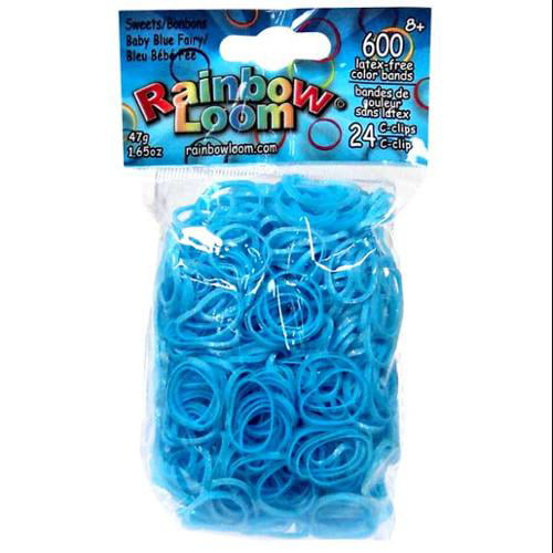 LATEX FREE 600 Rainbow Color Loom Rubber Bands Refill w/25 S clips GREAT GIFT 