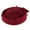 Burgundy, variant on Vintage Wool Felt Pillbox Hat Bow Fascinator Hat Wedding Headpiece - Black, as described