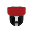 thumbnail image 2 of Carr Truck Step 183242 HD Truck Step; 2 Inch Receiver Hitch Mount; Single; Flat Step; 650 Pound Capacity; Non-Extendable; Fold Up; Black With Diamond Tread Aluminum Step/Red Reflector; Aluminum, 2 of 4