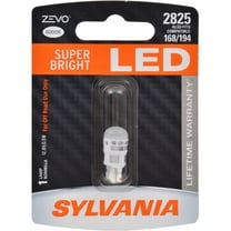 Sylvania 2825 WHITE ZEVO LED Mini, 1 pack, Compatible with Multiple Cars, Compatible with Multiple Cars