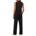 thumbnail image 5 of Conjunto de dos piezas XIEERDUO, top sin mangas y pantalón ancho negro talla S, 5 of 5