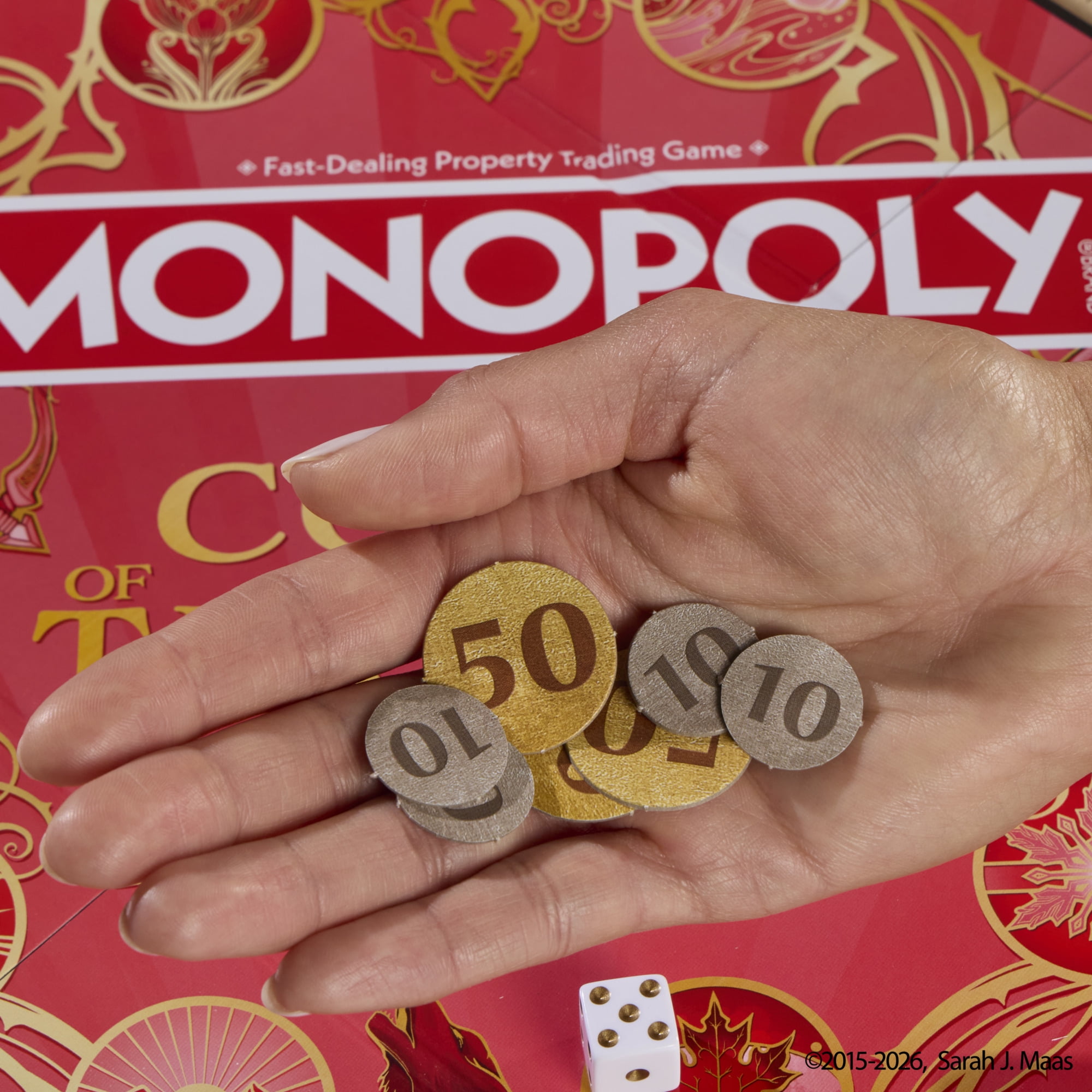Monopoly: A Court of Thorns and Roses Edition Board Game, Ages 17 and up
