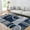 Dark Blue, variant on Large Area Rug 10x13 Washable Rug for Living Room Abstract Circle Rugs Non Slip Low Pile Soft Rug Stain Resistant Carpet for Bedroom Home Decor