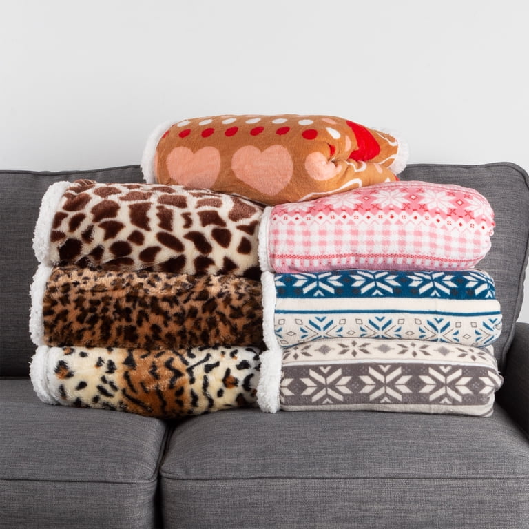 Lavish Home Tiger Print Fleece Throw Blanket 50x60 photo 7