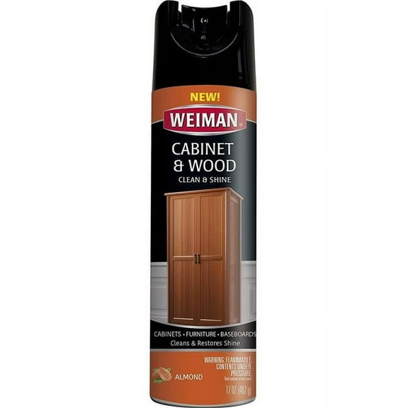 Weiman Cabinet & Furniture Polish - 17 Ounce - Aerosol Protect Clean Polish Wax Your Wood Tables Chairs Cabinets