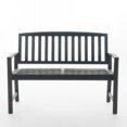 thumbnail image 2 of Noble House Loja Outdoor Dark Grey Acacia Wood Bench, 2 of 22