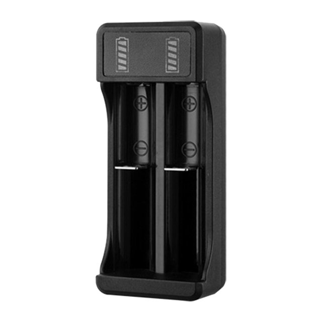 Cargador de batería USB universal lovesports2019 Cargador rápido para baterías de litio de 3,7 V/4,2 V 2 ranuras
