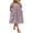 Mauve, variant on Zeagoo Plus Size Sundress Short Sleeve for Women Summer Cotton Dresses Casual Loose Pockets Long Dress