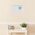 thumbnail image 3 of PinPix 19x13 Custom Cork Bulletin Board Diamond Modern Pattern Grey Poster Board Has a Fabric Style Canvas Finish, Framed in Diamond Modern Pattern Grey, by ArtToFrames (PinPix-1802), 3 of 5