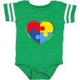 thumbnail image 3 of Inktastic Autism Puzzle Heart Boys or Girls Baby Bodysuit, 3 of 5