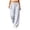 Light Blue, variant on Women's Color-Blocking Texture Design Insert Pocket Casual Pants 2026 Loose Fit