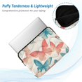 thumbnail image 2 of FORMRS 13-13.3 inch Laptop Sleeve Case Soft Carrying Quilted Computer Bag Cover, Watercolor Butterflies, 2 of 7