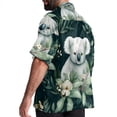 thumbnail image 3 of Koala Men's Short Sleeve Beach Shirts Hawaiian Button Down Casual Summer Printed Unisex Top, 3 of 6