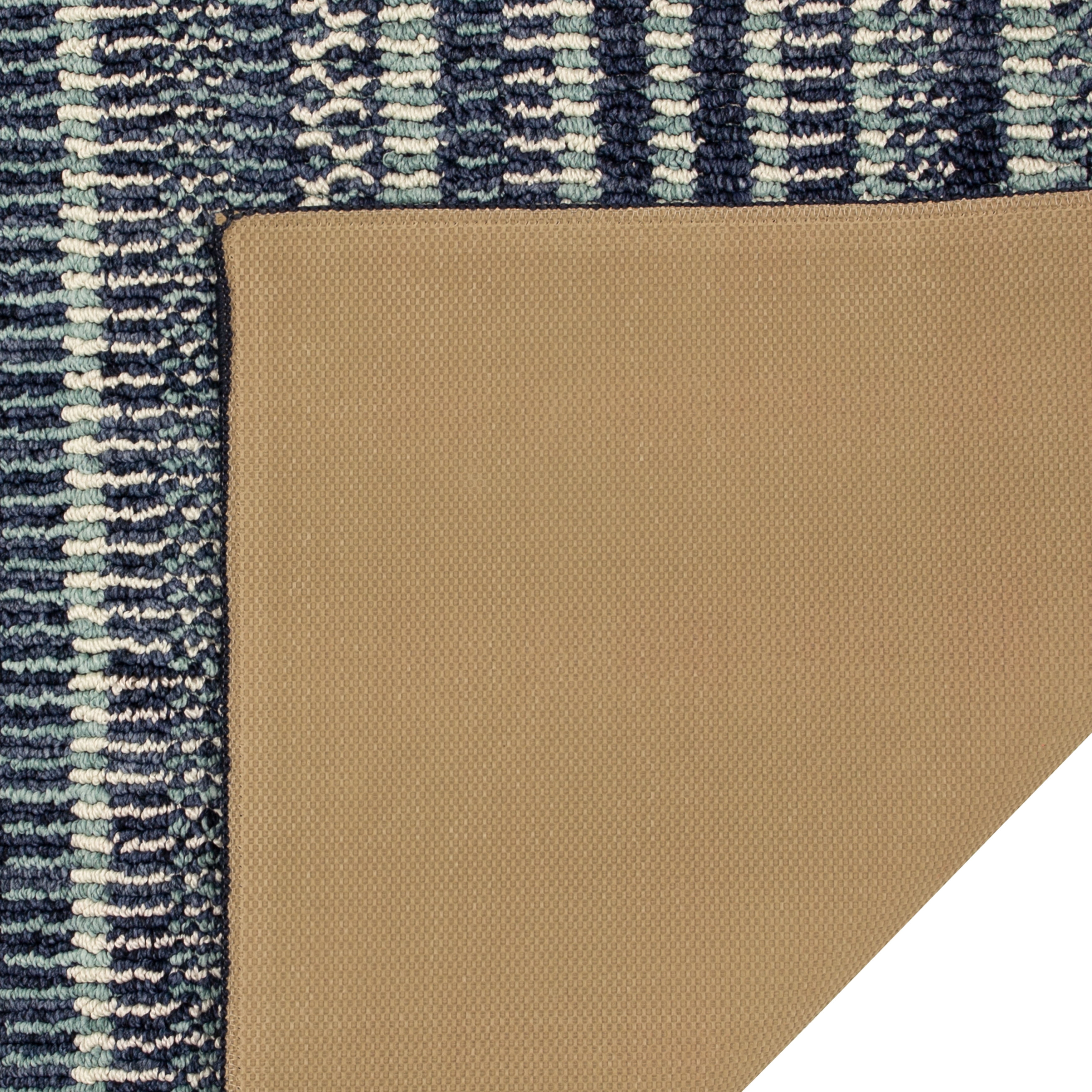 Mohawk Home Blue Mix Striped Runner, 1'8" x 5'