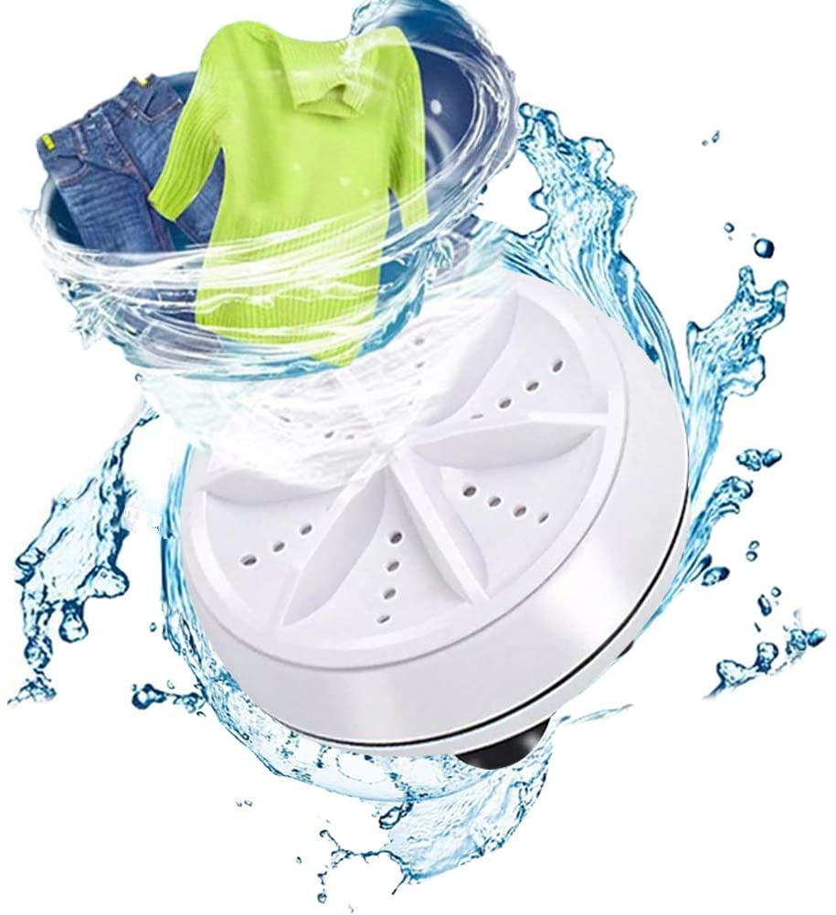 Liyeehao 2020 New Upgraded Portable Washing Machine USB Underwear Small-Scale Cleaning Machine Personal Mini Ultrasonic Turbine Washer Electric Washing Machine for Camping/Apartments/Dorms 