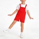 thumbnail image 5 of Odeerbi Niños Niñas Verano Bib En General Pantalones Cortos Casual Cómodo Lindo Romper Con Bolsillo, 5 of 7