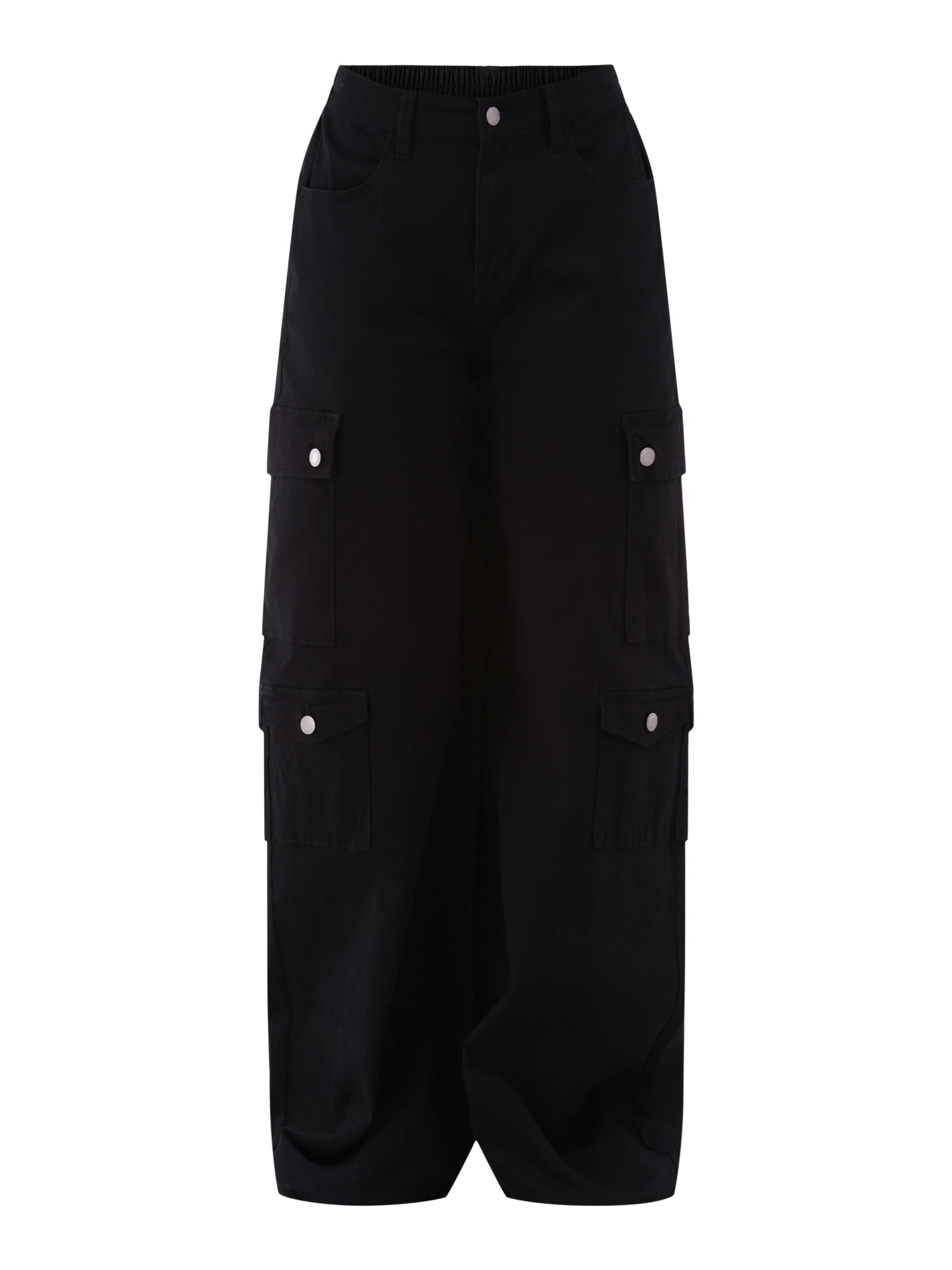 No Boundaries Baggy Cargo Jeans, 32” Inseam, Women’s