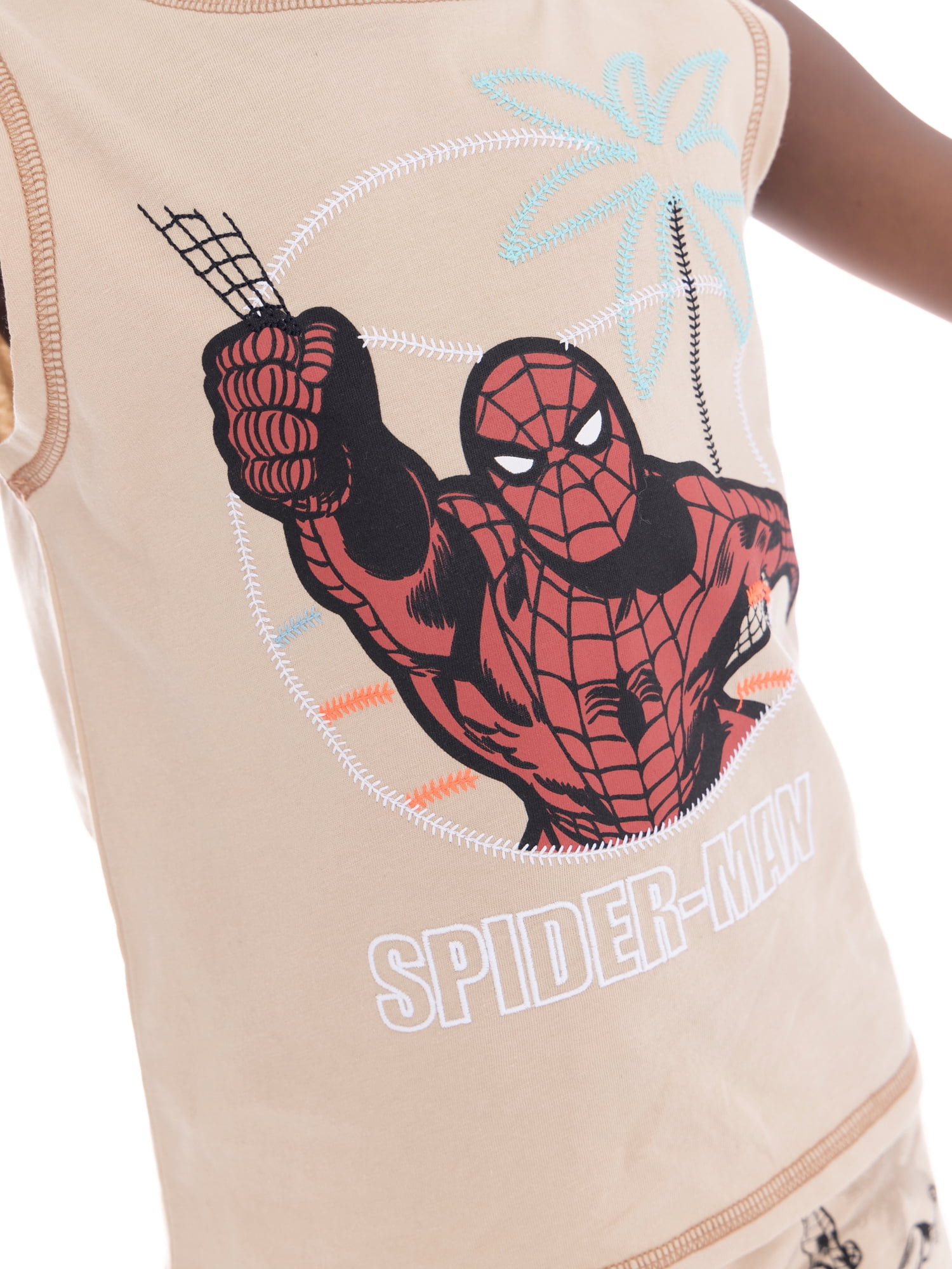 Spider Man Toddler Boys Graphic Print Tank Top and Shorts Set, 2-Piece, Sizes 12M-5T