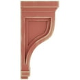 thumbnail image 3 of Ekena Millwork 4 3/4"W x 5"D x 10"H Traditional Recessed Wood Vintage Decor Corbel, Salvage Red, 3 of 6