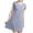 Blue, variant on Naittoop Bulit-in-Bra Nightgowns for Women Loose Crew Neck Sleepshirt Short Sleeve Comfy Pullover Pajamas Nightdress