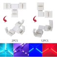 thumbnail image 2 of 1 Ensemble de Connecteur de Lumière Librement Ajuster Solide Résistant à l'Usure Installation Facile Mini Fixation Bande Compact 4 Broches RGB LED Ruban Connecteur pour la Maison, 2 of 10