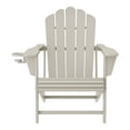 thumbnail image 2 of WestinTrends Highland Outdoor Patio HDPE Adirondack Chair With Cup Holder, Sand, 2 of 14