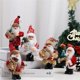 thumbnail image 4 of Muñeco de Papá Noel de pie con trineo de esquí, colgante para árbol de Navidad, figuritas de peluche, adorno para fiesta de Navidad, suministros de decoración, 4 of 5