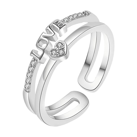 Forever Love Knot Adjustable Thumb Ring Creative Knot Symbolizing Open Ring Fashion Girls Jewelry Gifts