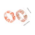 thumbnail image 2 of 8pcs Fruit Pattern Resin Rings Creative Rings Ladies Girls Lemon Strawberry Ring, 2 of 8