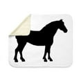 thumbnail image 4 of CafePress - Draft Horse - Sherpa Fleece Throw Blanket 60" x 50", 4 of 5
