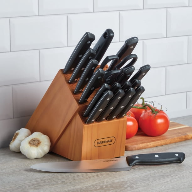 Farberware Stamped 20 Piece Triple Rivet Stainless Steel Kitchen