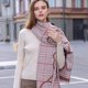thumbnail image 2 of Bufanda cálida para mujer, manta de gran tamaño con borlas, chal de cuadros escoceses, suave y acogedor, tacto de cachemira, pashmina a cuadros, 2 of 5