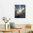 thumbnail image 3 of Nawypu  Christian Jesus Canvas Wall Art - Jesus Cross Wall Decor - Panoramic Artwork- Jesus Artwork Christian Wall Art Picture of God Posters For Room Churches, 3 of 5