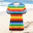 thumbnail image 5 of Enjoytime Short Sleeve Shirts for Women Summer Striped V-Neck Blouses Fashion Casual Plus Size Tops, 5 of 6