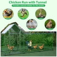 thumbnail image 2 of Large Chicken Runs Coop with Metal Wire Fence Enclosure,Walk-in Poultry Cage Chicken Hen House with Roof Shed for Outdoor Yard Backyard Family Farm Farmhouse, 2 of 7