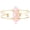 Rose Quartz, variant on 5pcs Natural Quartz Stone Healing Bracelet Hexagonal Wrapped Stone Bangles-65-70mm-Rose Quartz