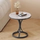 thumbnail image 4 of Mesa de centro minimalista, mesas auxiliares únicas redondas modernas de oro blanco, muebles de sala de estar Koffietafels nórdicos simples de lujo, 4 of 4
