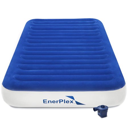 EnerPlex Never-Leak Luxury Twin Air Mattress with High Speed Wireless Rechargeable Pump Single