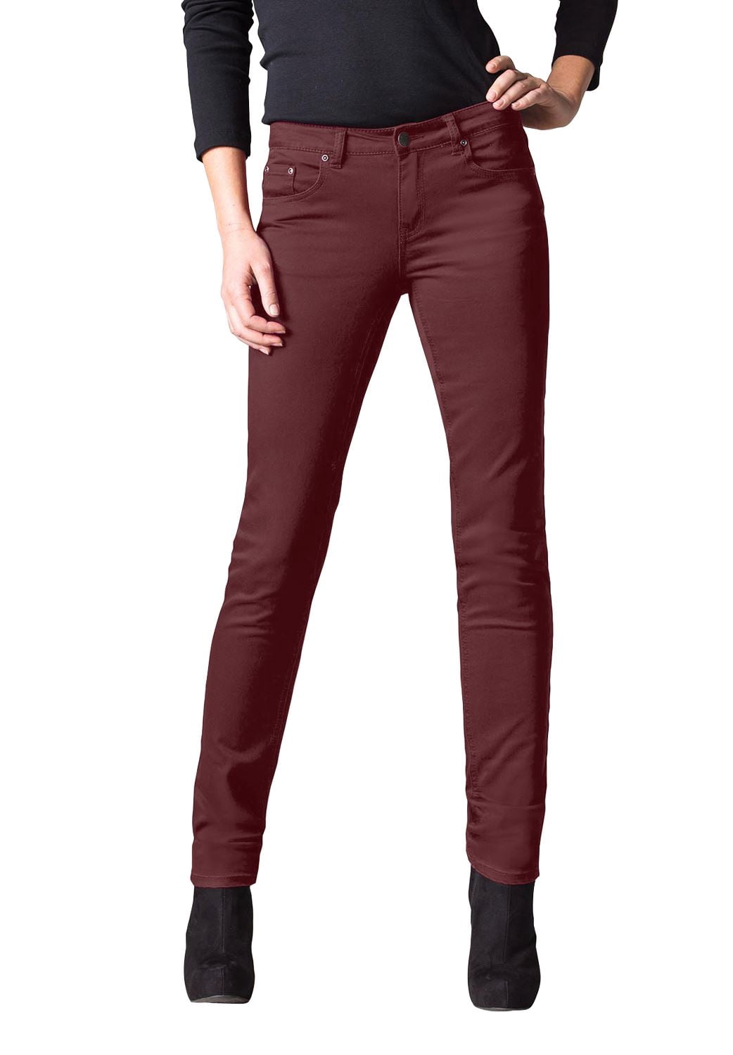 Twill Pants - 18, Midnight Berry Red 